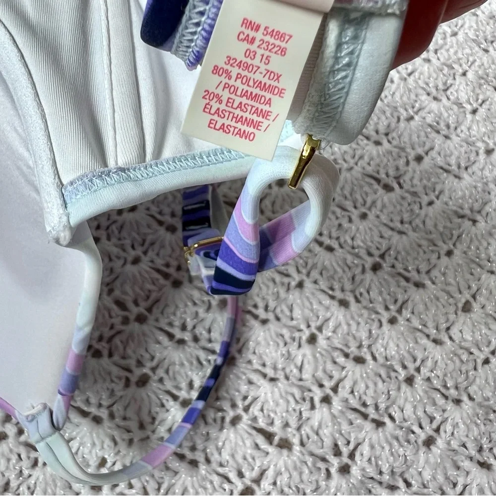 Victoria's Secret Angel Convertible Bikini Top- 32DD- Escape Stripe multicolor - Picture 8 of 11